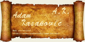 Adam Kasapović vizit kartica